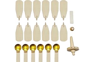 RUAIGRD Christmas Pyramid Replacement Parts,12 Fans,6 Candle Holder,Fan Blades Holder,Nub