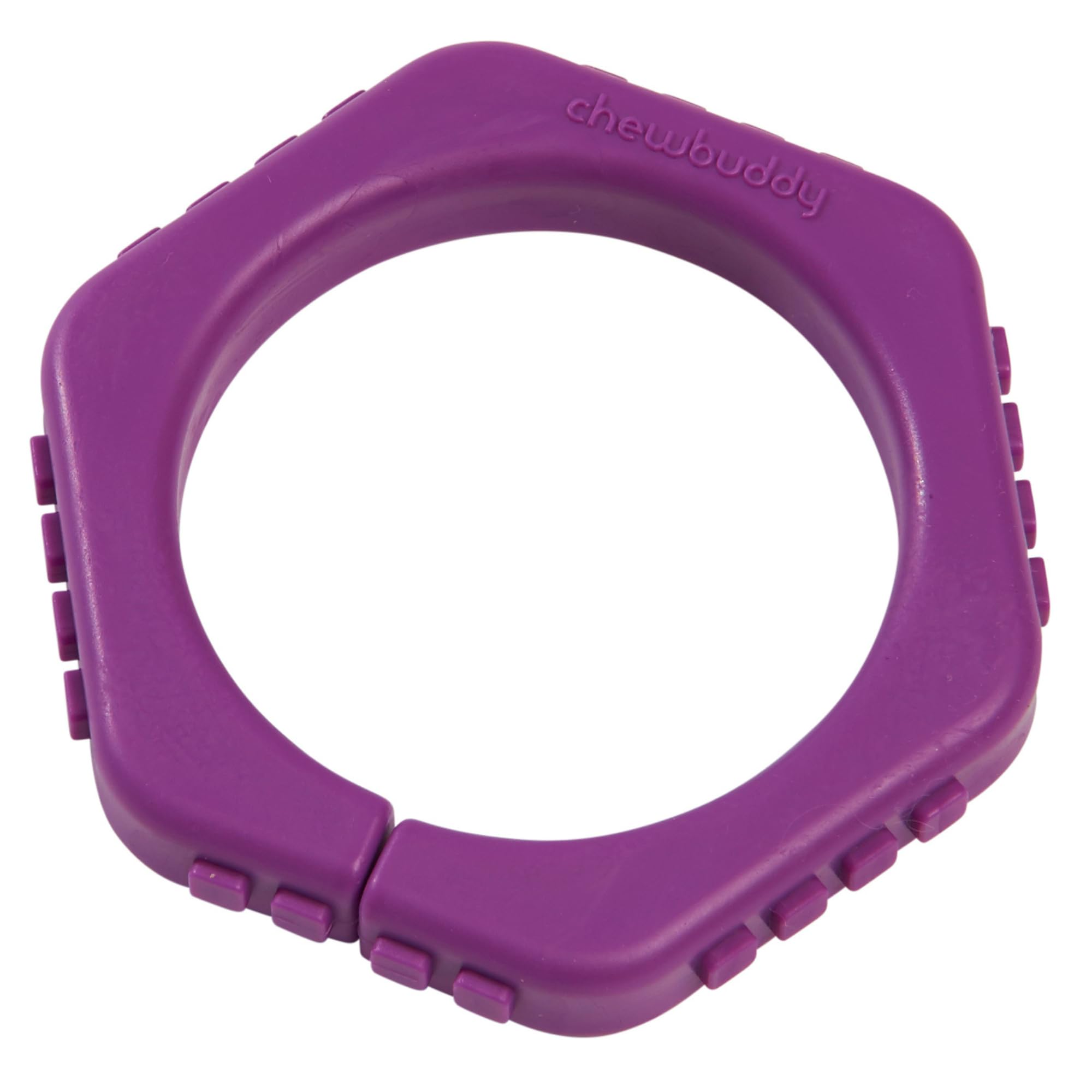 Sensory Direct Chewbuddy Wrist Bangle - Pack of 1, Sensory Toy for a Fidget, Chew or Teething Aid | for Kids, Adults, Autism, ADHD, ASD, SPD, Oral Motor or Anxiety Needs | Purple