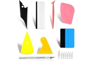REGUICORP 8 PCS Car Window Tint Tools Kit, Professional Vinyl Wrap Tool, Complete Car Glass Protective Film Installation Set for Car Wrap, Colored Window Film, Wallpaper, Furniture