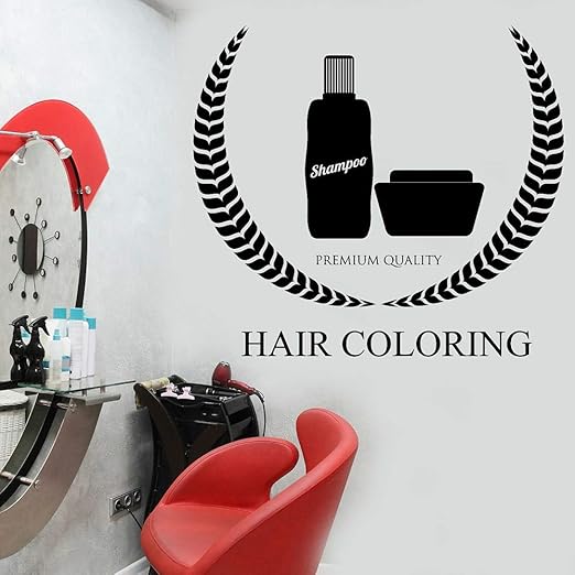Hechuyue Coloracion Del Cabello Mujer Vinilo Pegatinas De Pared