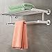 COLIBROX Wall Mounted Towel Rack Bathroom Hotel Rail Holder Storage Shelf Stainless Steel by Inter House Product