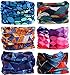 KALILY 12pcs/9pcs/6pcs Headband Bandana - Face Mask Headwear Neck Gaiter Shield Scarf olid Color