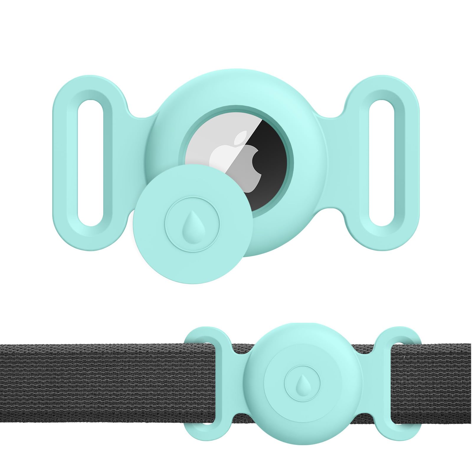 Meliya Airtag Case 1st/2nd for Dog Cat Collar, Waterproof Apple Airtag Protective Holder GPS Tracking Finder for Pet, Silicone Case for Dog Collar Cat Loop Holder Pet Accessories — image 1