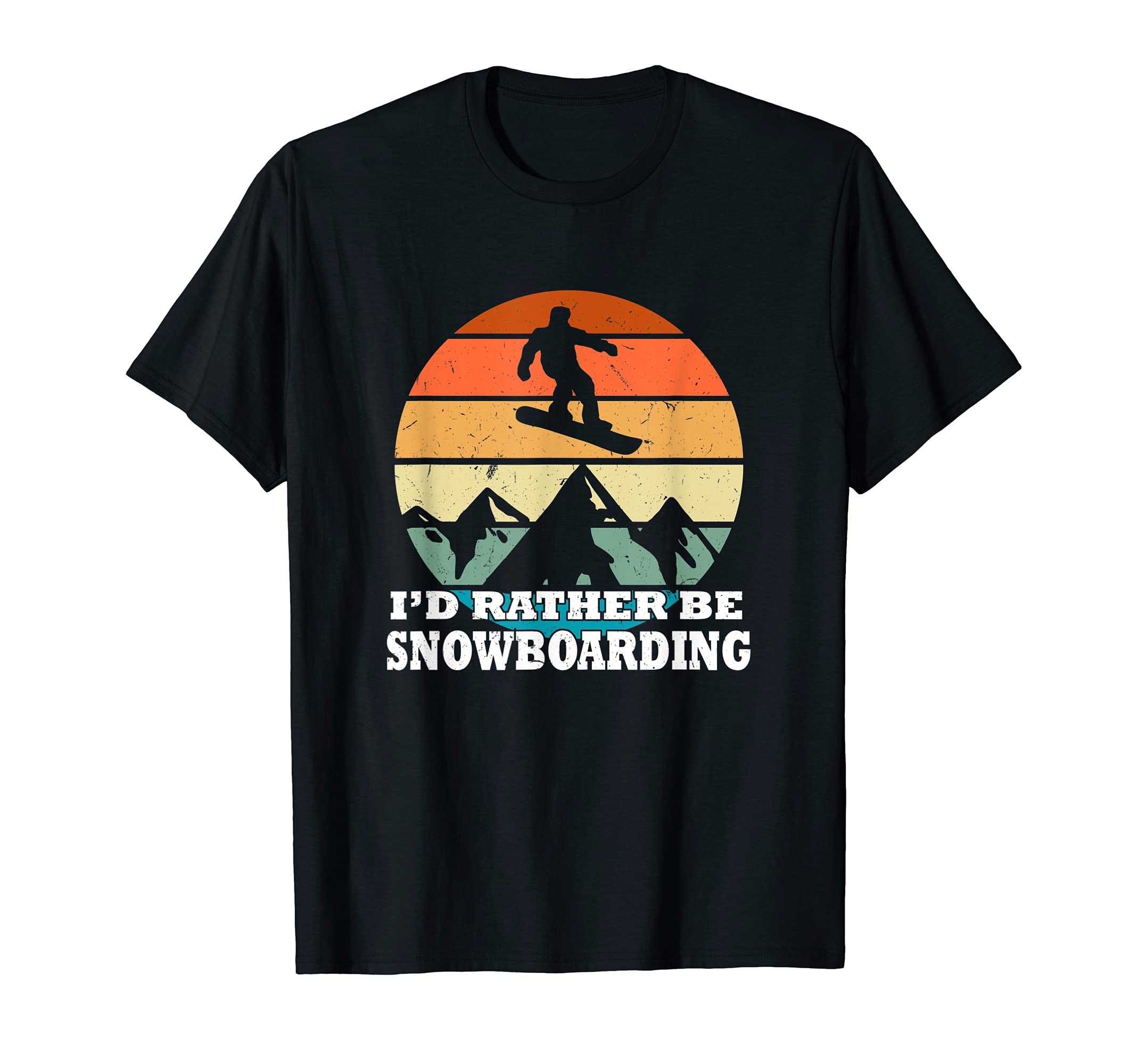 I'd rather be Snowboarding - Snowboarder Snowboard Freeride T-Shirt