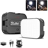 VIJIM VL100C Bi-Color LED Video Light on Camera,Mini Rechargeable 2000mAh LED Camera Lights,CRI95+ Dimmable 2500-6500K Ultra