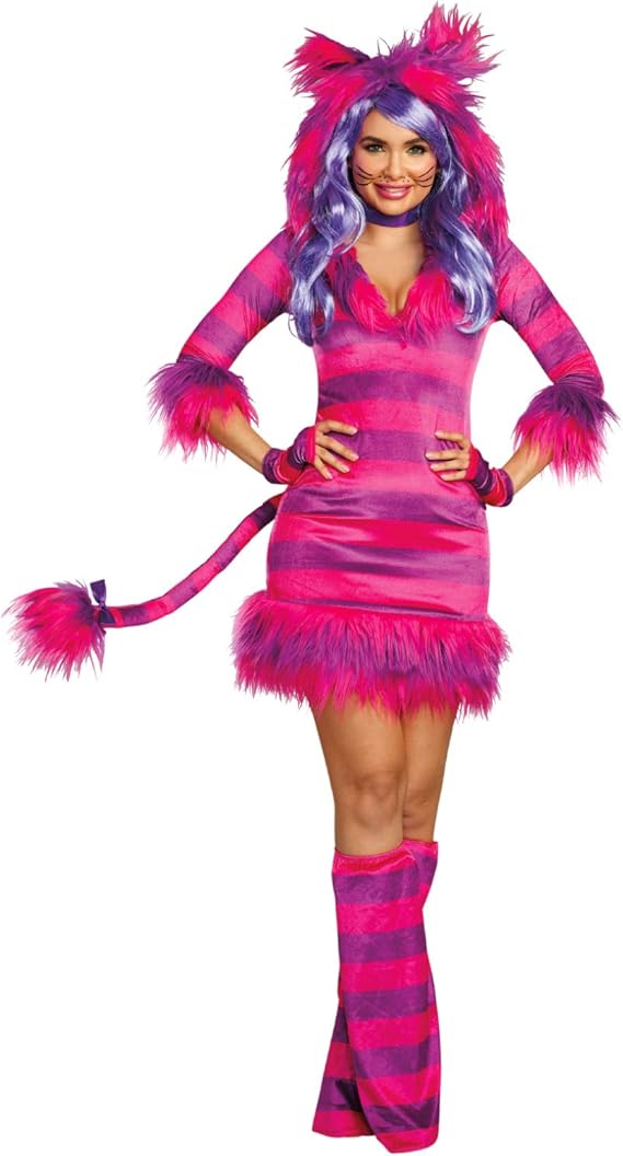 Dreamgirl Costume Femme Chat Grincant Alice Au Pays Des Merveilles Animal Cat Carnival L Amazon Fr Jeux Et Jouets