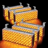 288 LED Emergency Warning Flashing Strobe Lights with 3 Mode Controller - Amber