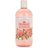 Crabtree & Evelyn Bath and Shower Gel, Rosewater, 16.9 Fl Oz