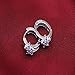 Sannysis Fashion Women Silver Plated Crystal Rhinestone Stud Earrings ¡­