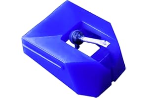 TELIGREAT AT-VMN95E Diamond Turntable Needle Stylus Replacement, Compatible with Audio-Technica AT-LP120X Vinyl Record Players - Blue