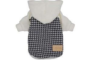 Fitwarm Knitted Pet Clothes Dog Sweater Hoodie Sweatshirts Pullover Cat Jackets White XXL