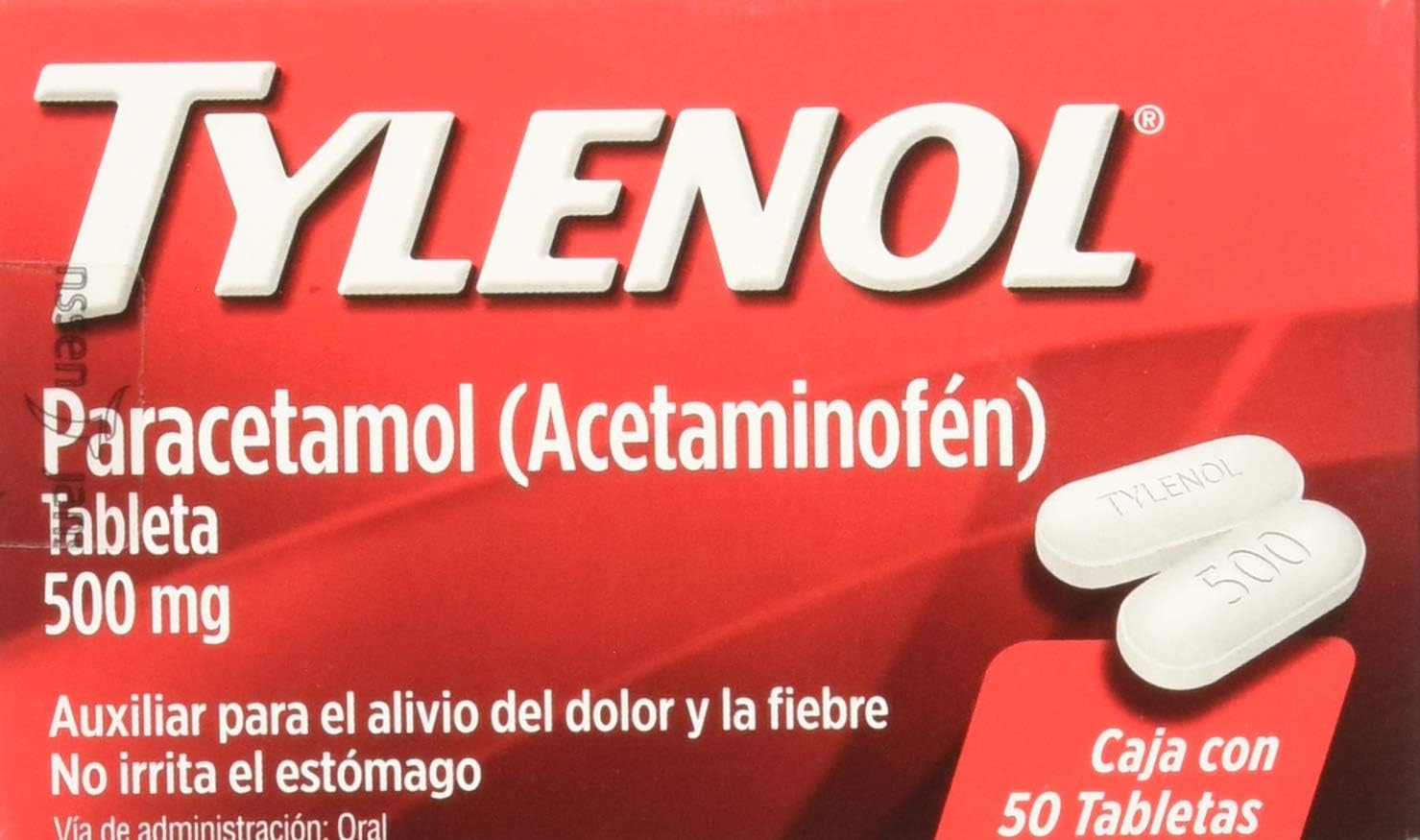 Tylenol Caplets, 500 mg, 50 Piezas Salud, Belleza y