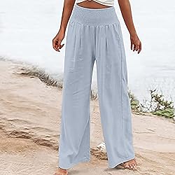 Capri Pants for Women Women High Waisted Wide