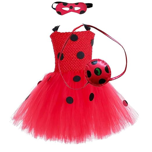 Amazoncom Aqtops Girls Miraculous Ladybug Costume Party