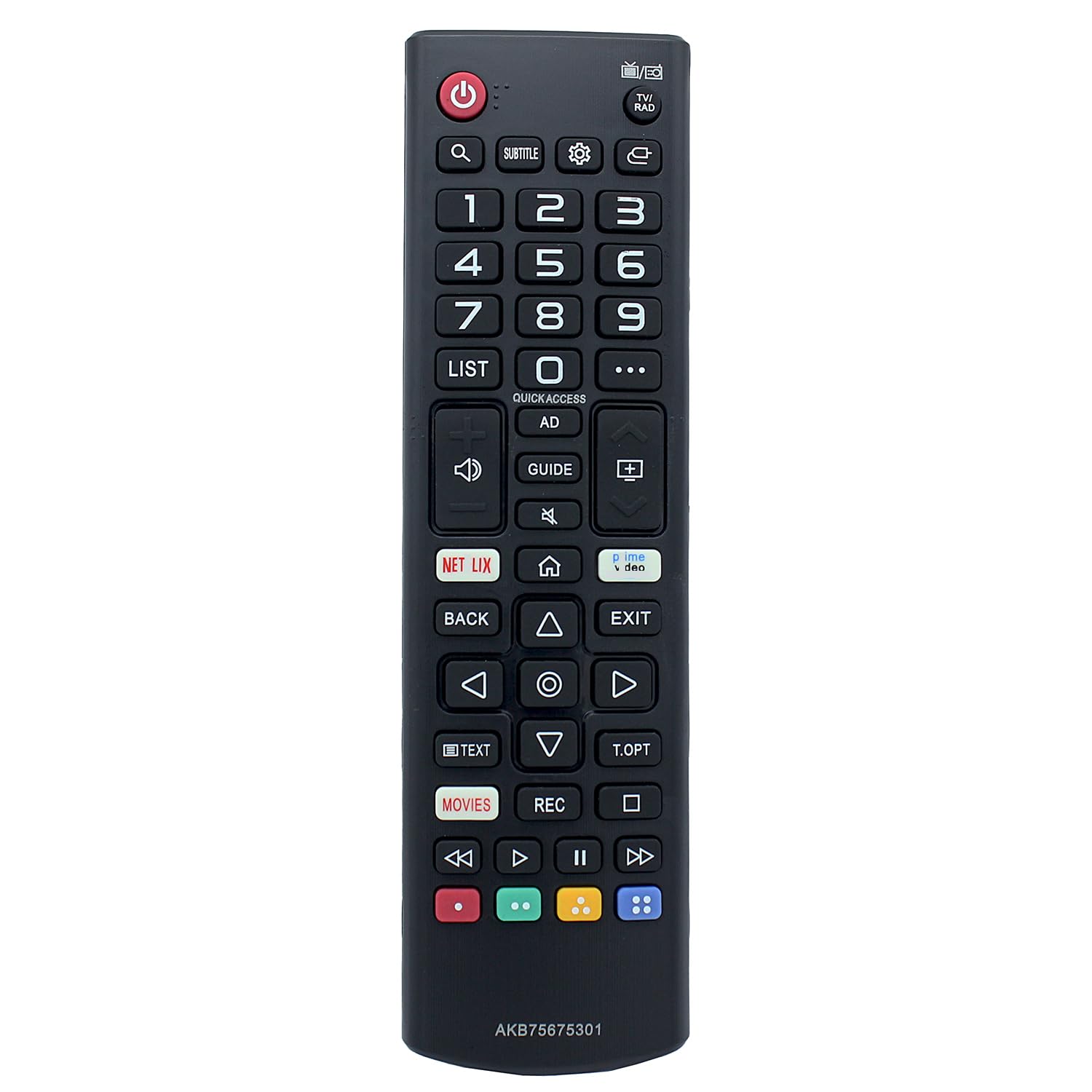 AKB75675301 Remote Control Replacement for LG UHD 4K Smart TV 43UM7400PLB 49UM71007LB 49UM7100PLB 49UM7390PLC 49UM7400PLB 55UM71007LB 55UM7100PLB 55UM7400PLB