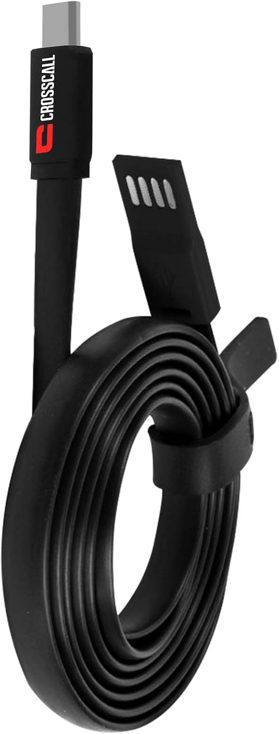 Crosscall Flat USB/Micro USB Cable for Smartphone, Red-black - Image 5