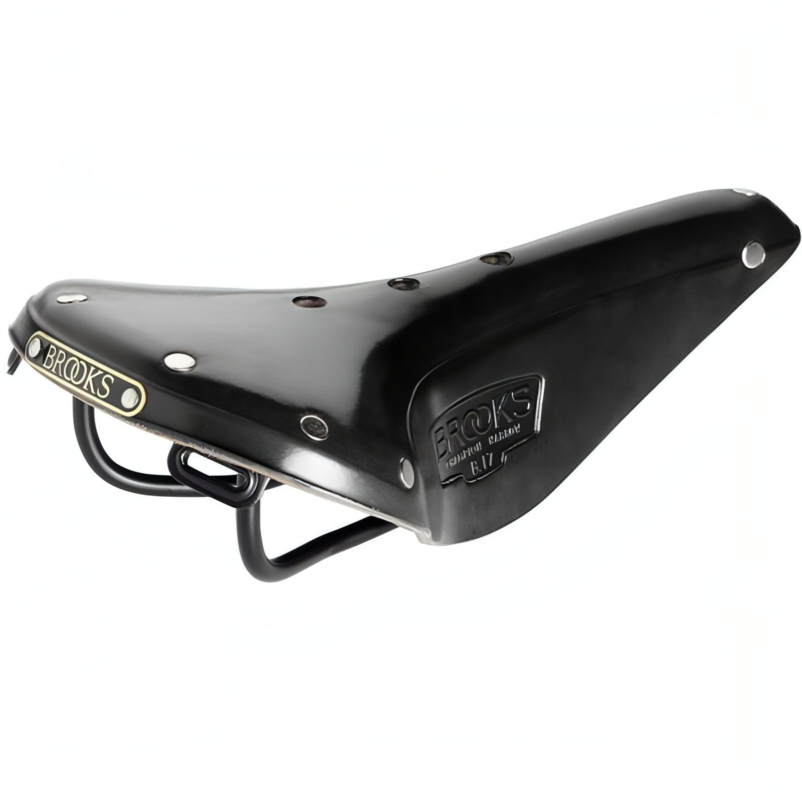 Brooks England adult teen child Narrow bike saddles and seats, Black-Black Steel Rails, One Size UK