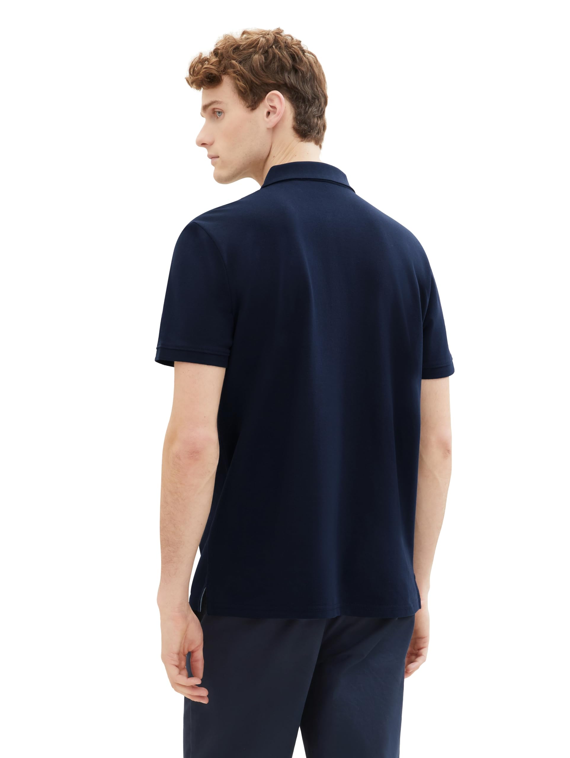 TOM TAILOR Herren Basic Piqué Poloshirt, 10668 - Sky Captain Blue, M 2