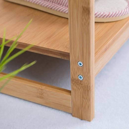 QWERDD Living Room Marco de bambú estantería Creativa Cocina del ...