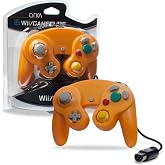 CirKa Wired Controller for GameCube/Wii - Orange | Dual Analog Joysticks, Vibration Feedback, Pressure-Sensitive Buttons