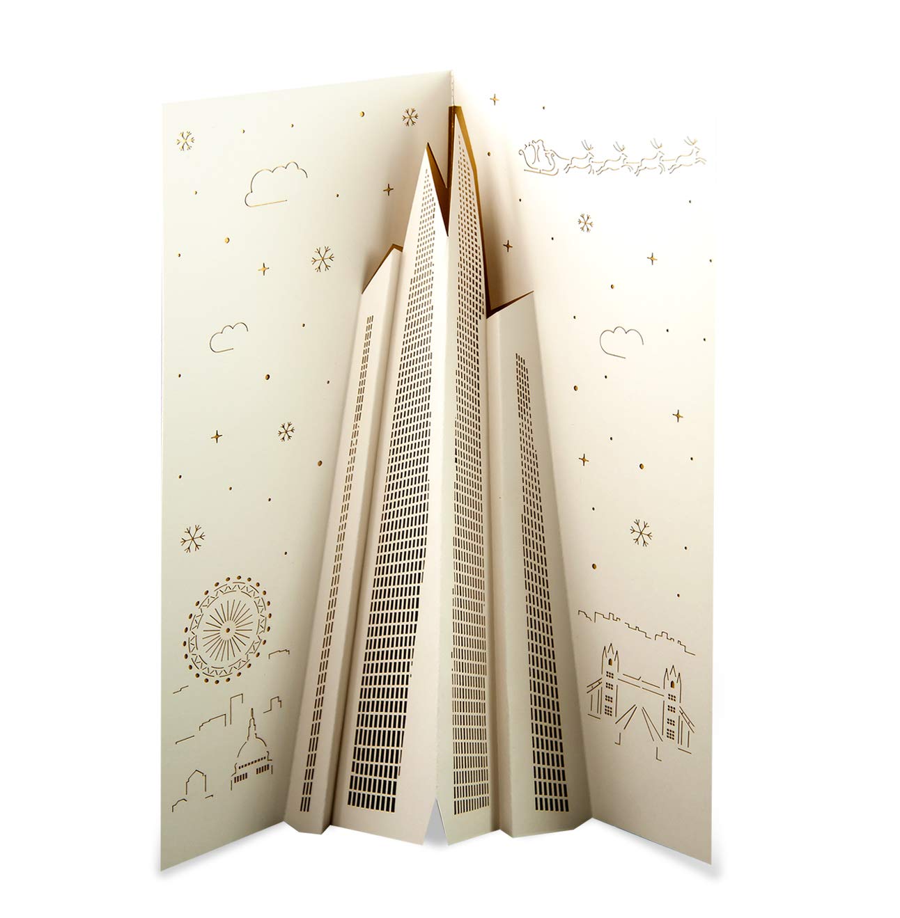 The Shard London pop-up Christmas card