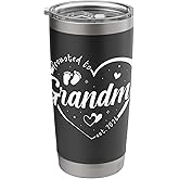 Promoted to Grandma Est 2026 Soon to be New Grandmom Heart Stainless Steel Insulated Tumbler