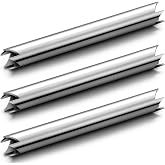 Blulu 3 Pcs Single Screw Extractor 1/4" Broken Extractor Screw Remover | Hollow Screw Extractor Set, Double-ended Serrated for Woodworker Pros, Screws Remover for Cabinet Deck Without Surface Damage