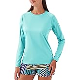 NAVISKIN Women's UPF 50+ Sun Protection Long Sleeve Shirts Rash Guard Shirts Quick Dry Lightweight Hiking Shirts