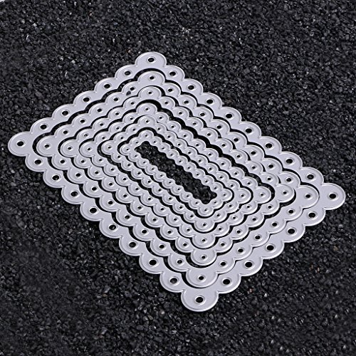 SCASTOE Rectangle Cutting Dies Stencil Paper Craft Card Making Scrapbooking Album - Thumbnail 2