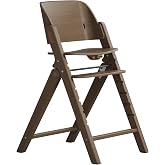 MAMAZING GrowPod Wooden High Chair, Ergonomic Seat &amp; Easy to Clean, Toddler High Chair with Adjustable Seat &amp; Footrest, Foldable Compact Design (Accessories Set Not Included)