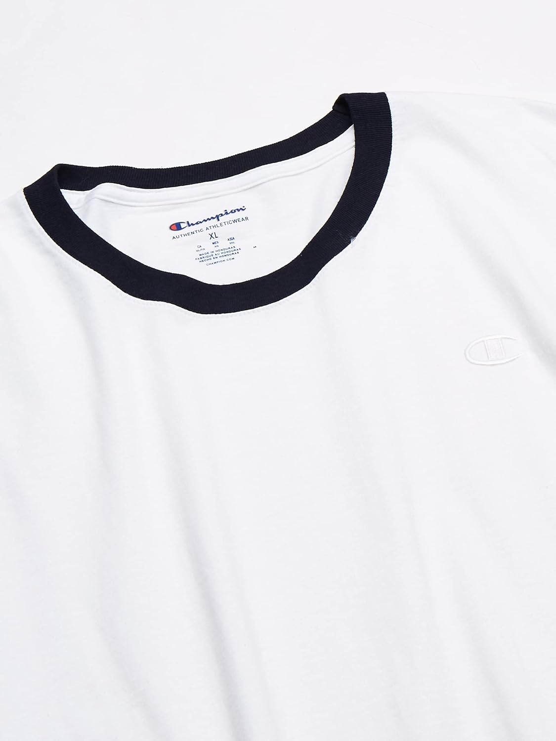 Champion Men's Classic Jersey Ringer Tee at  Men’s Clothing store