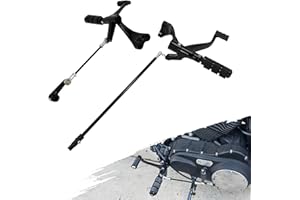TESOROMOTOR Motorcycle Forward Controls Complete Kit Pegs Levers Linkage Fit For Harley Sportster 1200 Custom SuperLow XL1200T Roadster XL1200CX Forty Eight Iron 883 2014-2022 (Black, For 2014-2022)