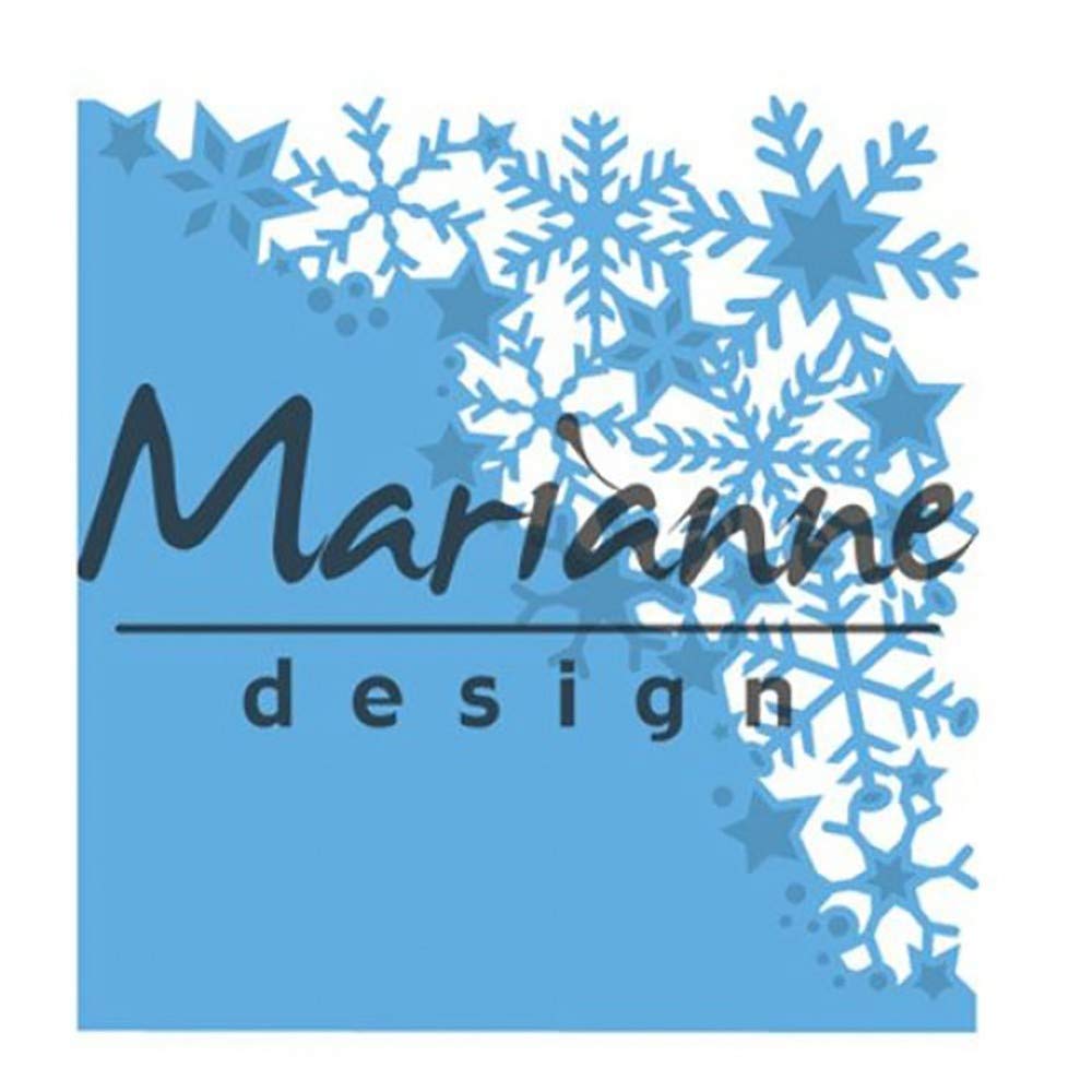 Marianne Design Creatables Snowflakes Corner Die, Metal, Blue, 18.6 x 8.4 x 0.2 cm