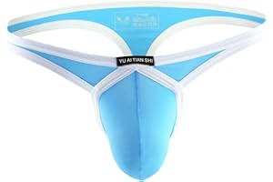 MuscleMate Men's Thong G-String Underwear, Men's Hot Thong G-String T-Back Underwear, Stretch Fit.