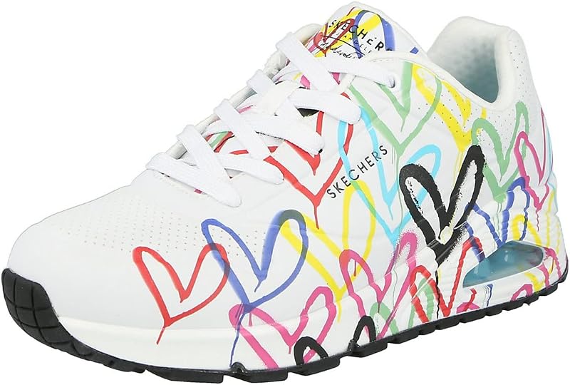 Skechers, Scarpe da Ginnastica Donna, Bianco, 38 EU