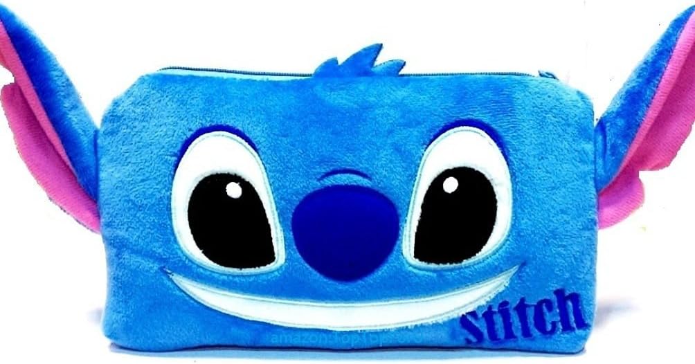 Stitch Plush Pencil Makeup Pouch Zipper Bag