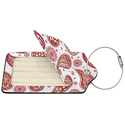 Docsckus 1 PCS PU Leahter Luggage Tag with