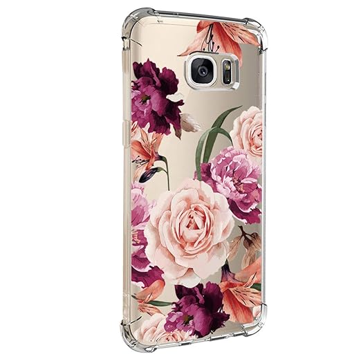 Teryei kompatibel mit Hülle Galaxy S7/s7 Edge TPU Silikon Stoßfänger Hülle Tasche Handyhülle Clear Ultra dünn Silikonhülle Du