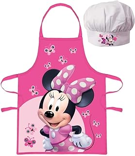 Palleon Minnie Kinder Koch-Set Kochschürze, Handschuh und Kochmütze