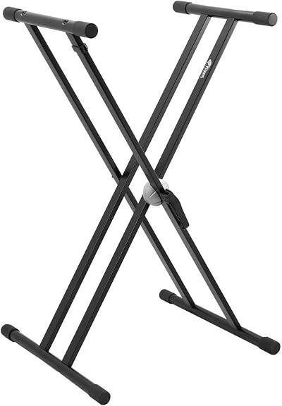 Tiger KYS14-BK Fully Adjustable Keyboard Stand Heavy Duty Double-Braced Steel