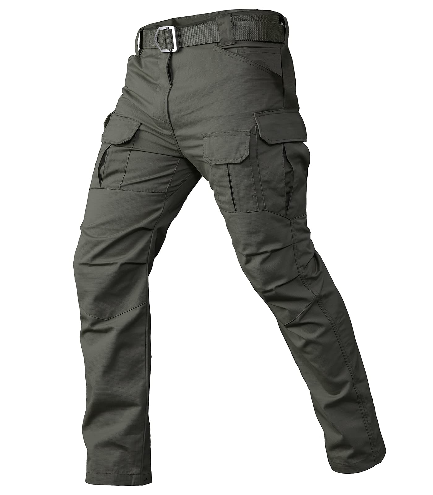 CARWORNIC Men's Tactical Cargo Pants - Lightweight, Ripstop, Water - View #3