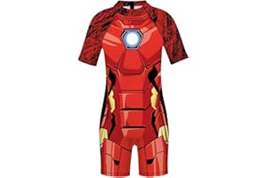 Plustrong Kids Girls Boys 3D Print One Piece Swimsuits Short Sleeve Rashguard Shirts Bathing Suit 5-12 Years