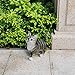 CITONG Gray Cat Outdoor Figurine - Cat Garden Statue Decor Indoor or Outdoor