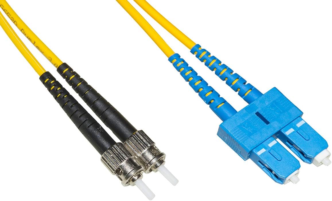 LINK Fiber Optic Cable SC To ST SINGLEMODE DUPLEX UPC MT.10, gelb
