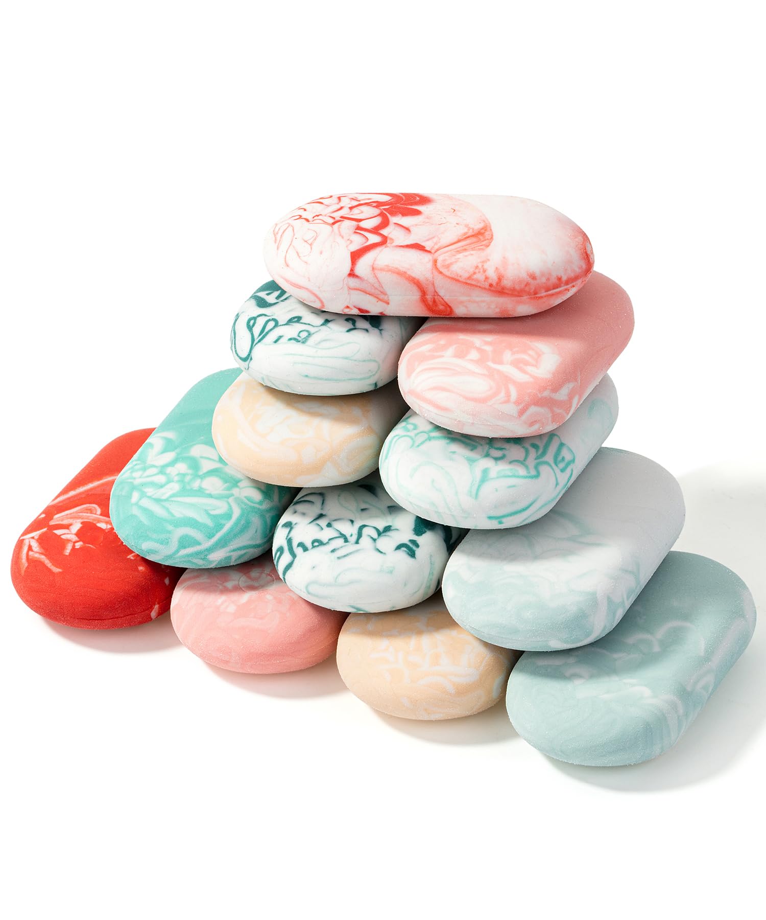 Photo 1 of Mr. Pen- Erasers, 12 pcs, Coral Ocean Colors, Marble Pencil Eraser, Eraser for Pencils, Erasers for School