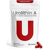 Urolithin A Supplement with NAD, Resveratrol, CoQ10, PQQ – 5-in-1 Longevity Complex to Support Healthy Aging, Mitochondrial Energy, Cellular Renewal, Cognitive Function, Muscle Health – 2 Month Supply