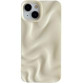 Caseative for iPhone 14 Case, White | Water Ripple Pattern Wave