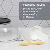 Quest 34400 2-in-1 Popcorn & Crepe Maker 8 Inch Non-Stick Pan Black/Transparent view 6