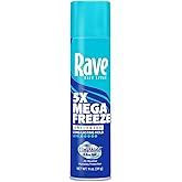 Unscented Aerosol Hairspray by Rave - 5X Freeze Hair Spray for Heat Protection, Volume and Shine - ClimaShield for Extra Humidity and Long Lasting Firm Hold - Minimizes Frizz and Static