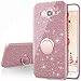 Galaxy A5 2016 Case,Silverback Girls Bling Glitter Sparkle Cute Phone Case With 360 Rotating Ring Stand, Soft TPU Outer Cover + Hard PC Inner Shell Skin for Samsung Galaxy A5 2016 -Rose Gold